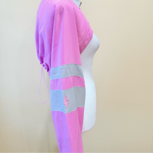 Free People Movement Swift Pink Gray Windbreaker Jacket Bolero Shrub Sz Fits All - Picture 9 of 10